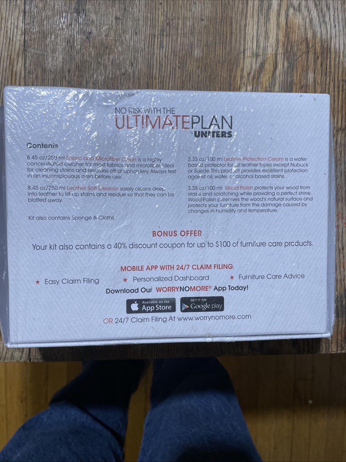 ULTIMATE PLAN Uniters Furniture CLEANING KIT Leather Wood Fabric, Uniters, NEW