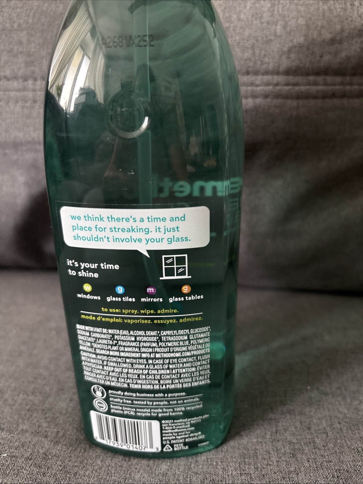 Method WATERFALL Scent Glass & Surface Cleaner Plant Based 2 PACK – 28oz each