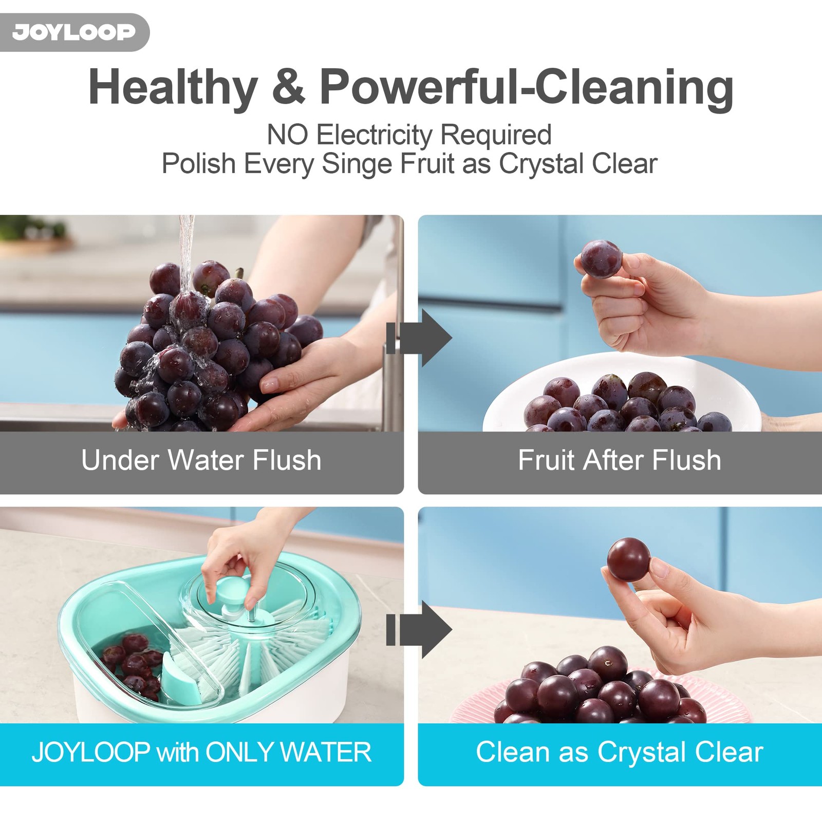 Fruit Cleaner Spinner Large Fruit Washer Spinner Fruit Cleaner Spinner with Fr