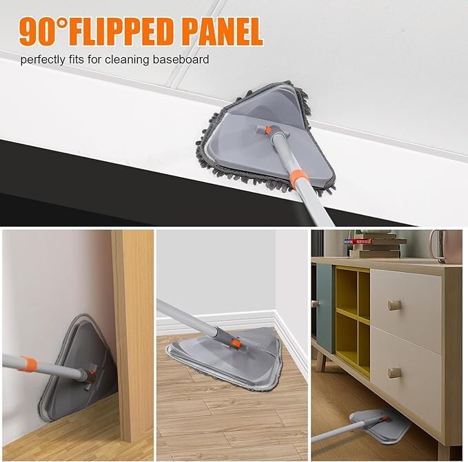7 Pcs Herramientas de limpieza de plumeros de microfibra con barra extensible