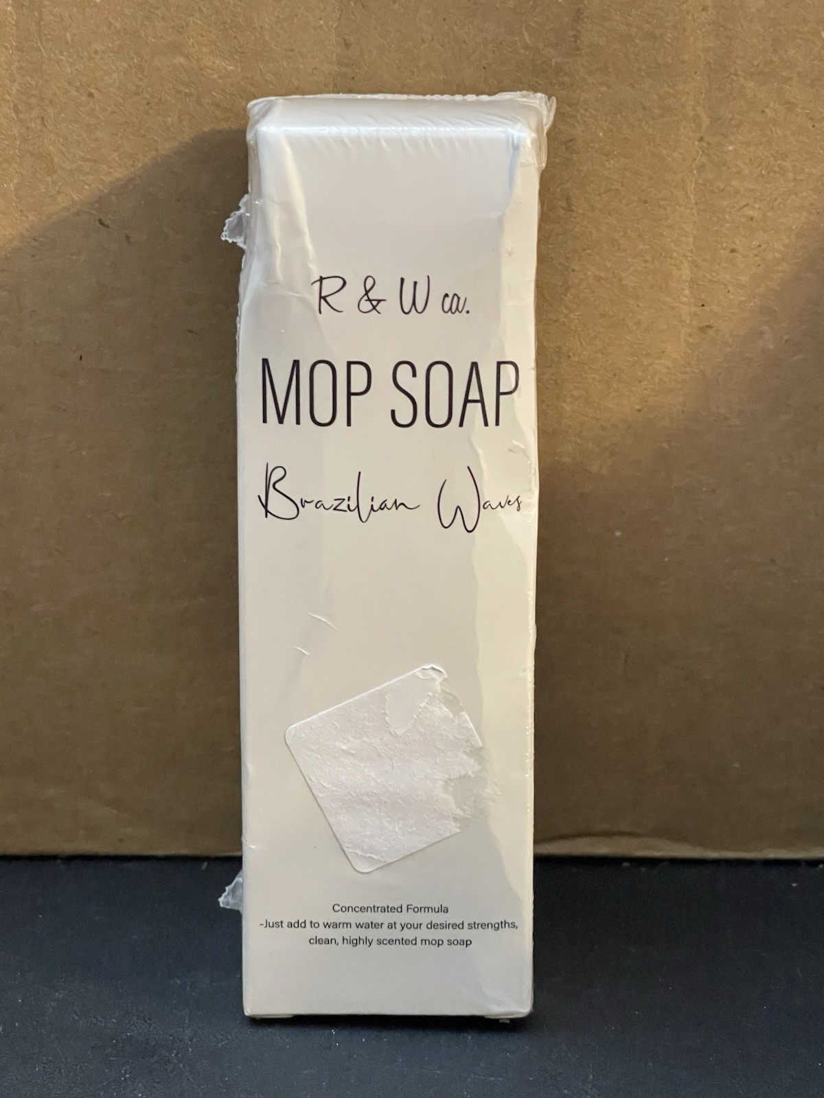 R & W Co Mop Soap Brazilian Wax 120ml Concentrated Floor Cleaner NEW Sealed.