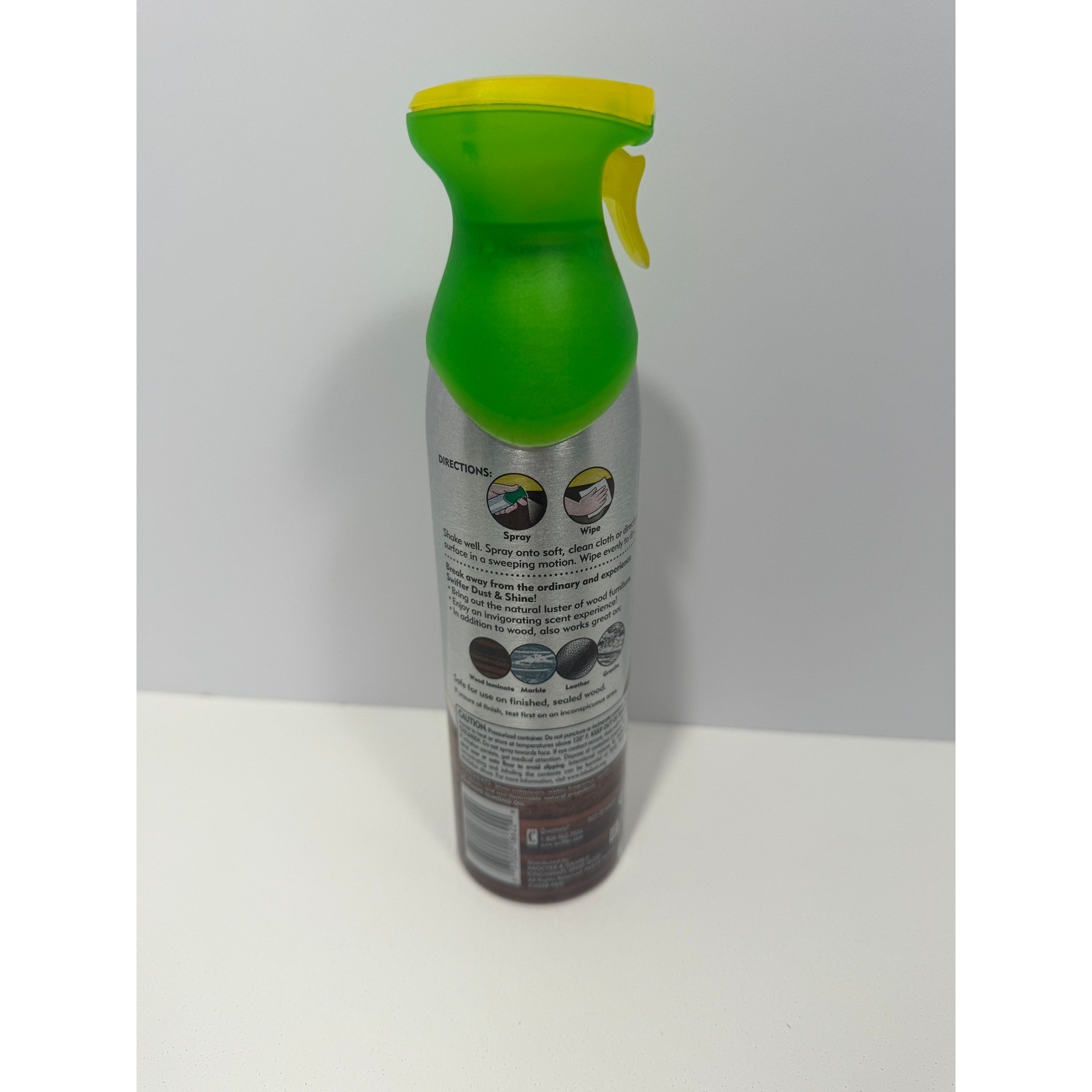 Swiffer Dust & Shine Furniture Spray Citrus Zest Scent 9.7 oz No Wax Formula