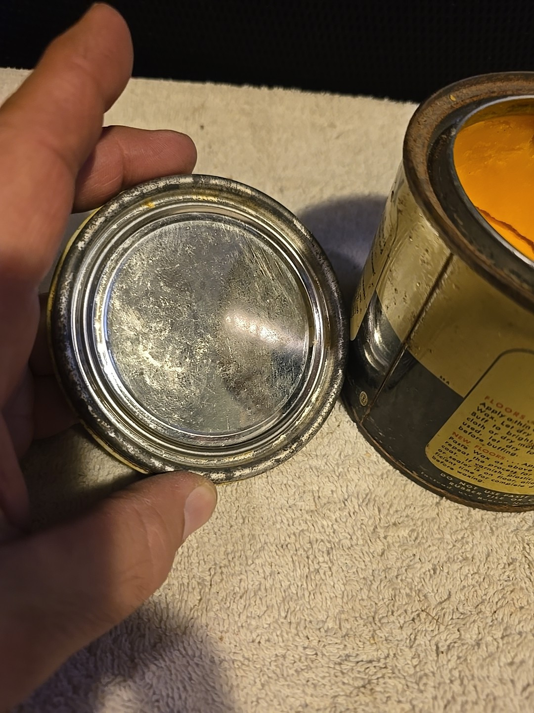 BEACON Paste Wax 16 oz Partial Tin THE BEACON CO. Boston 40, Mass. USA 25 % Full