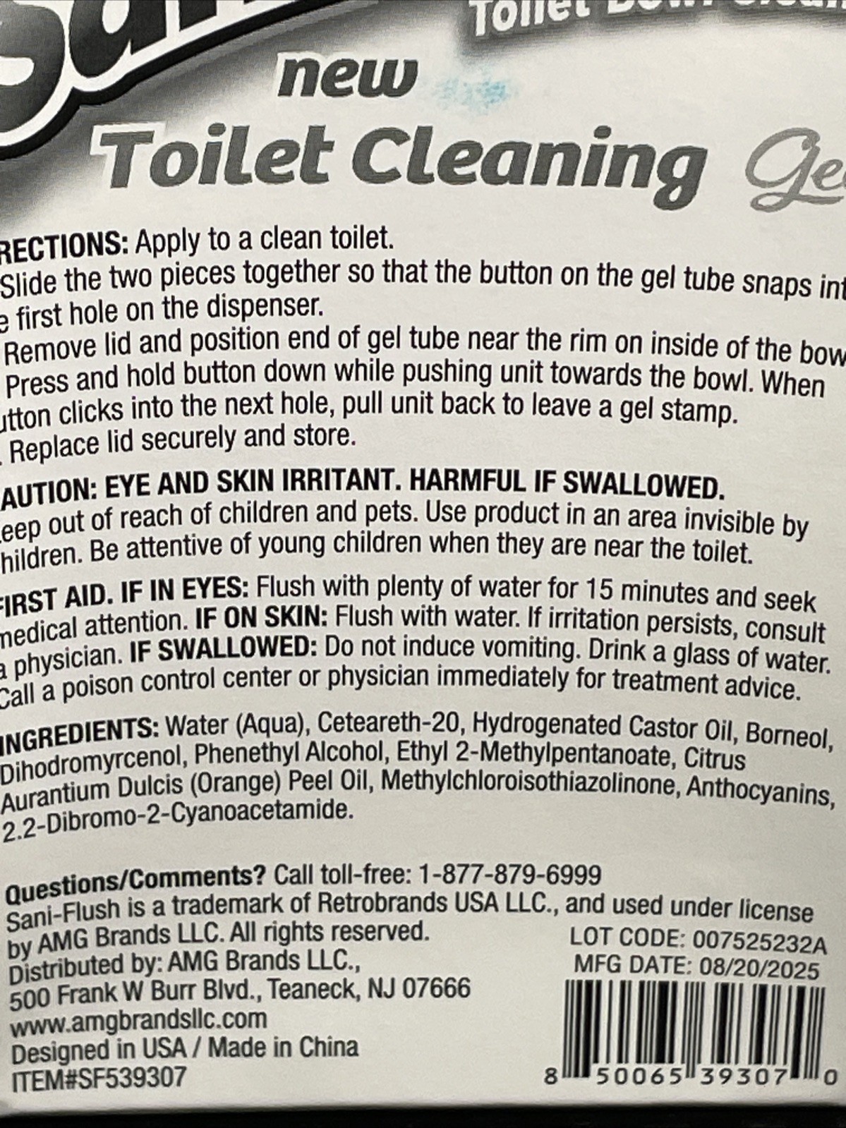 Lot Of 2 Sani-Flush Toilet Cleaning Gel Ocean Fresh 24 Flower Stamps Total