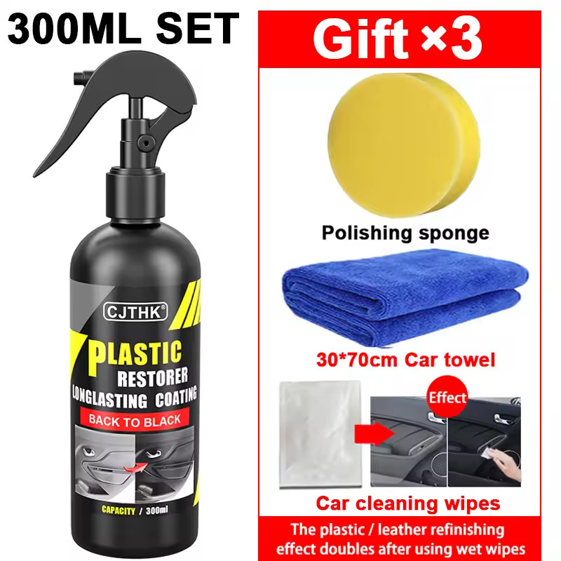 Car Plastic Restorer Back To Black Gloss Plastic Renovator Longlasting Coating