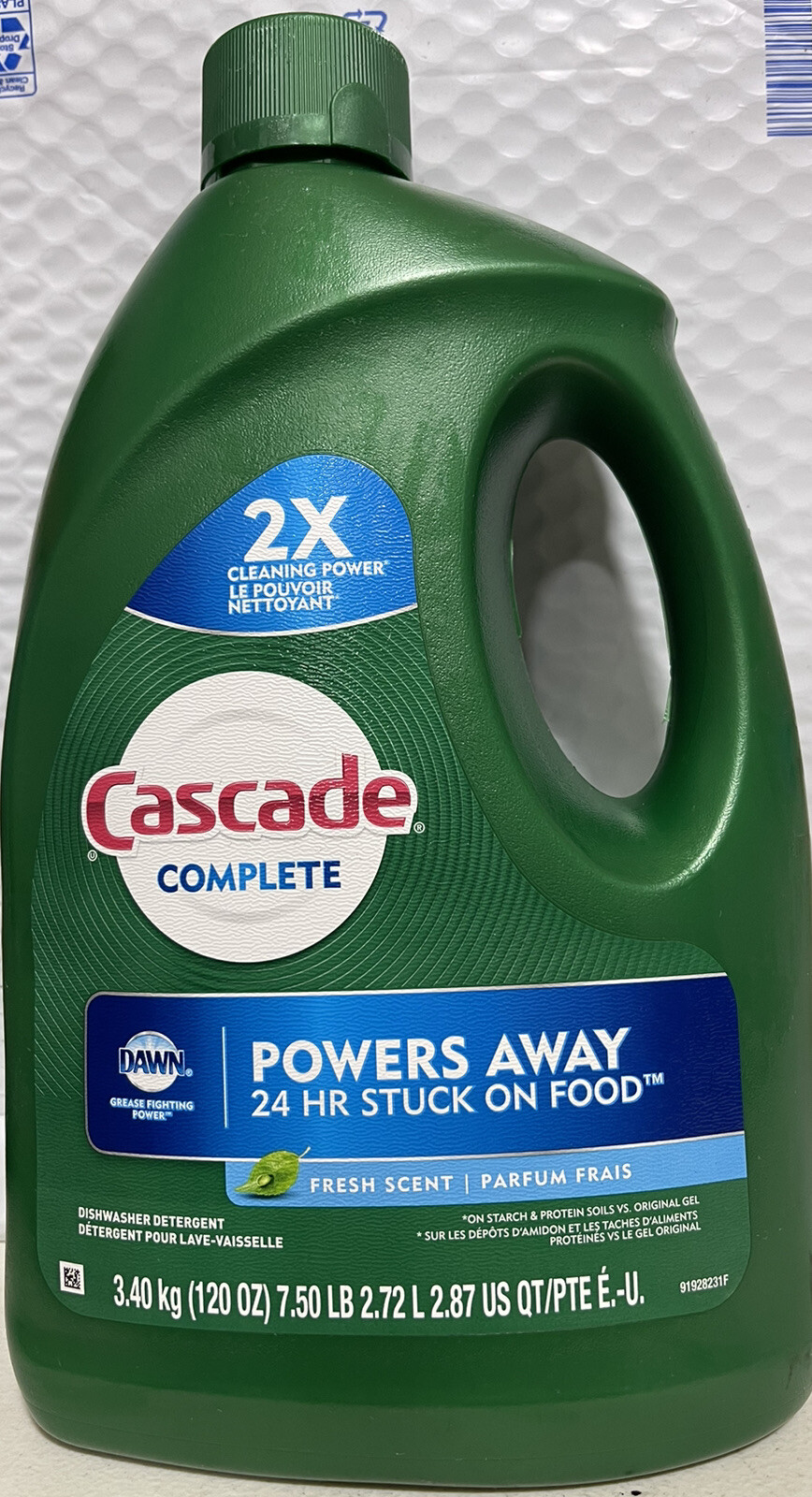 Cascade Complete Gel Dishwasher Detergent Fresh Scent 120 fl oz NEW