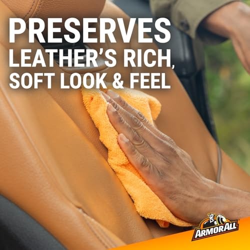Armor All Leather Care Spray with Beeswax – 16 oz Car Interior Cleaner Condition