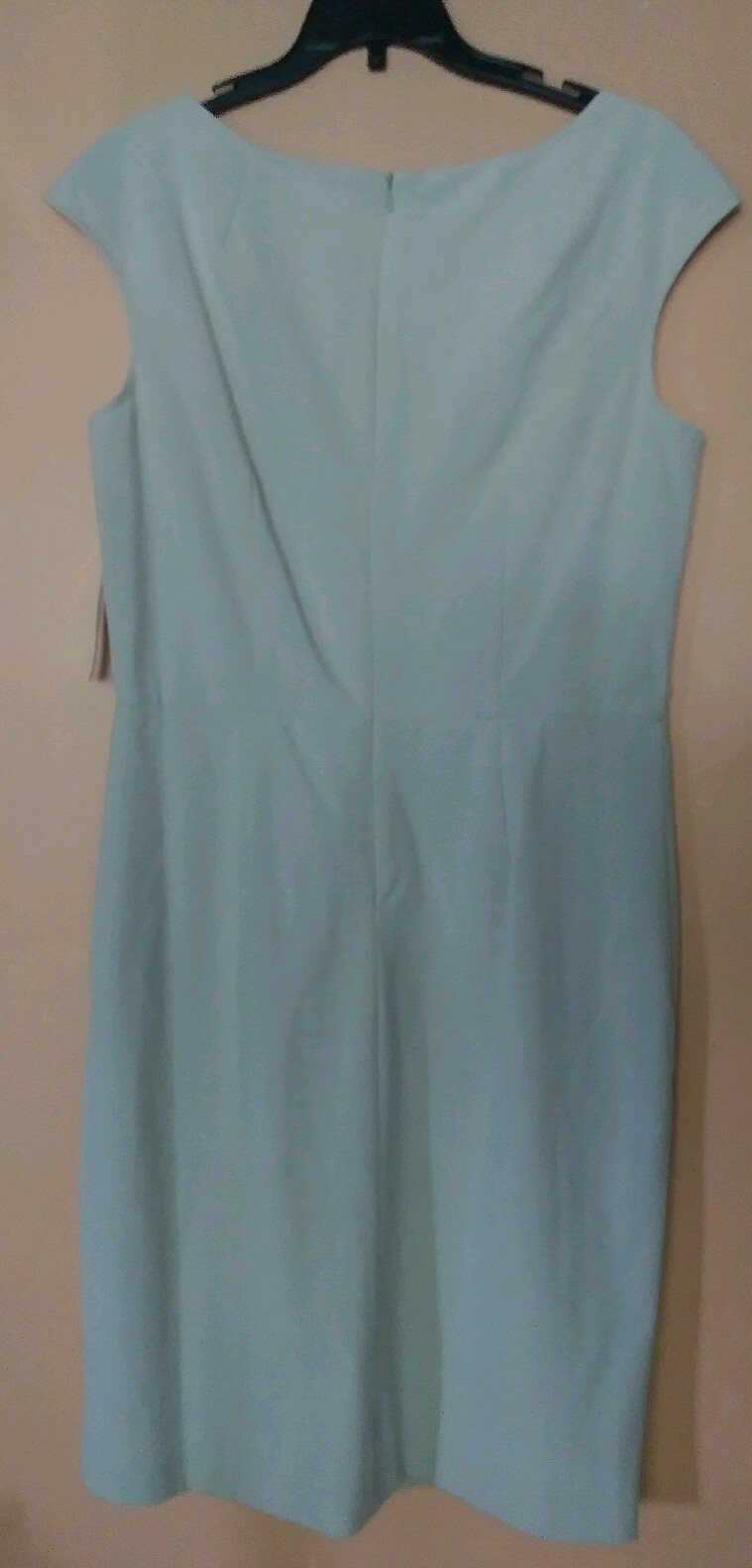 AA STUDIO AA CASUAL DRESS KHAKI SIZE 10 STRETCH NWT POLY RAYON SPANDEX SLEEVELES