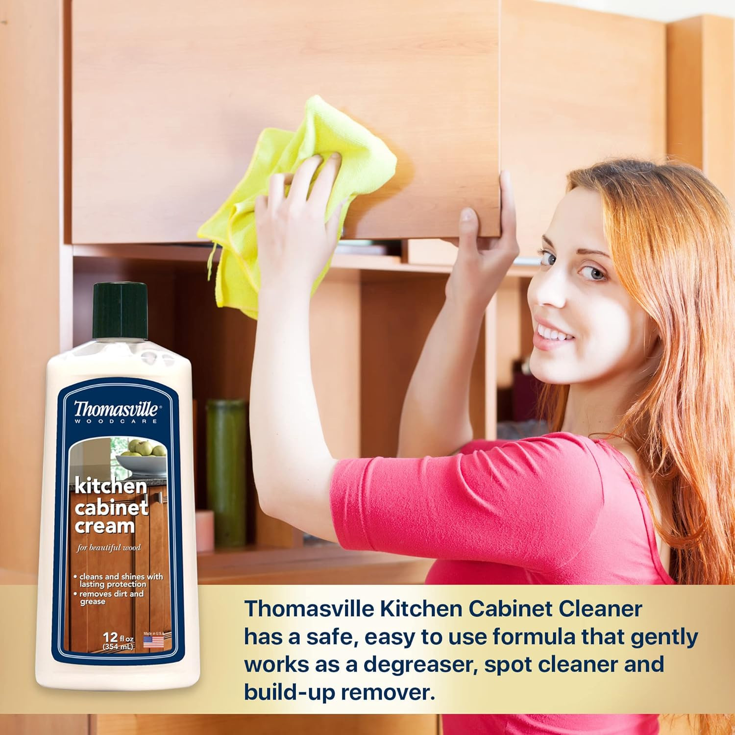 KITCHEN CABINET CREAM – Multisurface Wood Cleaner and Polish Furniture Quick Shi