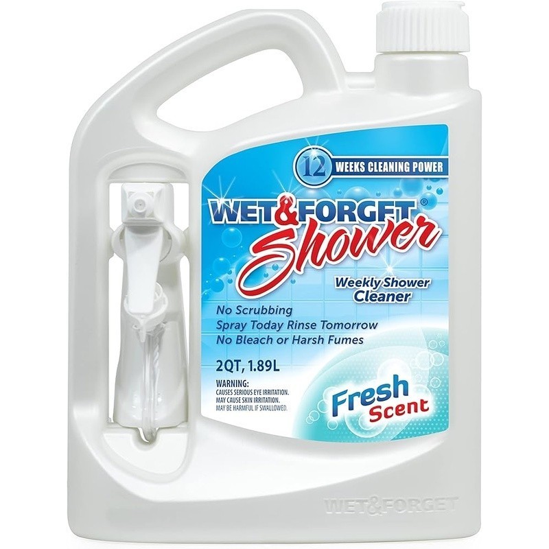 Effortless Shower Cleaner No Scrub Fresh Scent Removes Soap Scum Tub Tile Grime