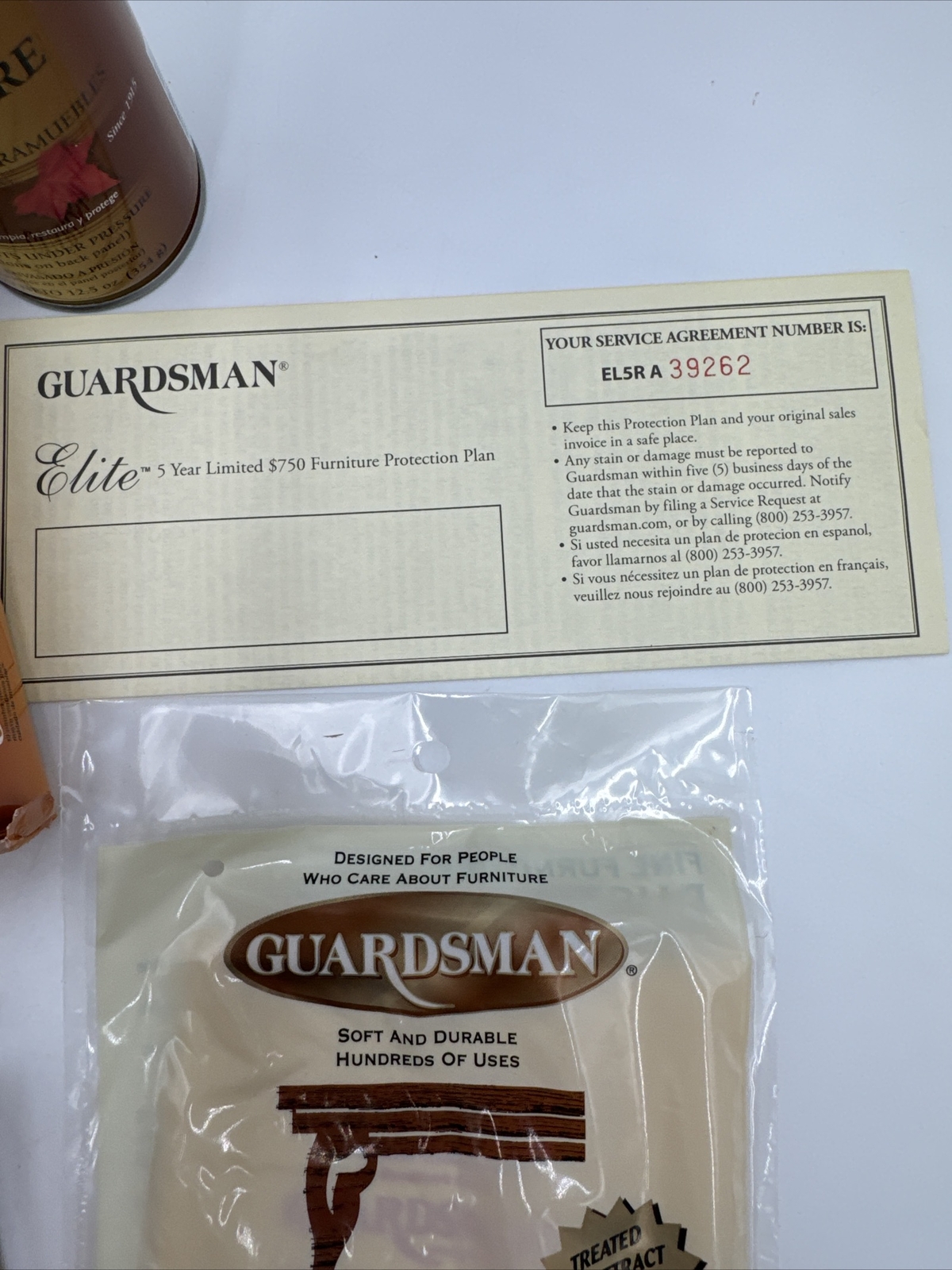 Guardsman Furniture Care Kit -Fabric, Wood, Leather- NEW/OB