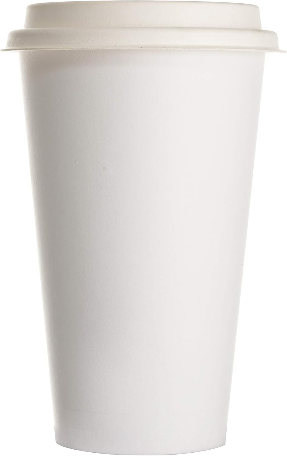 EcoQuality Disposable Fiber Coffee Cup Dome Lids for Coffee & Tea Cups – 100%