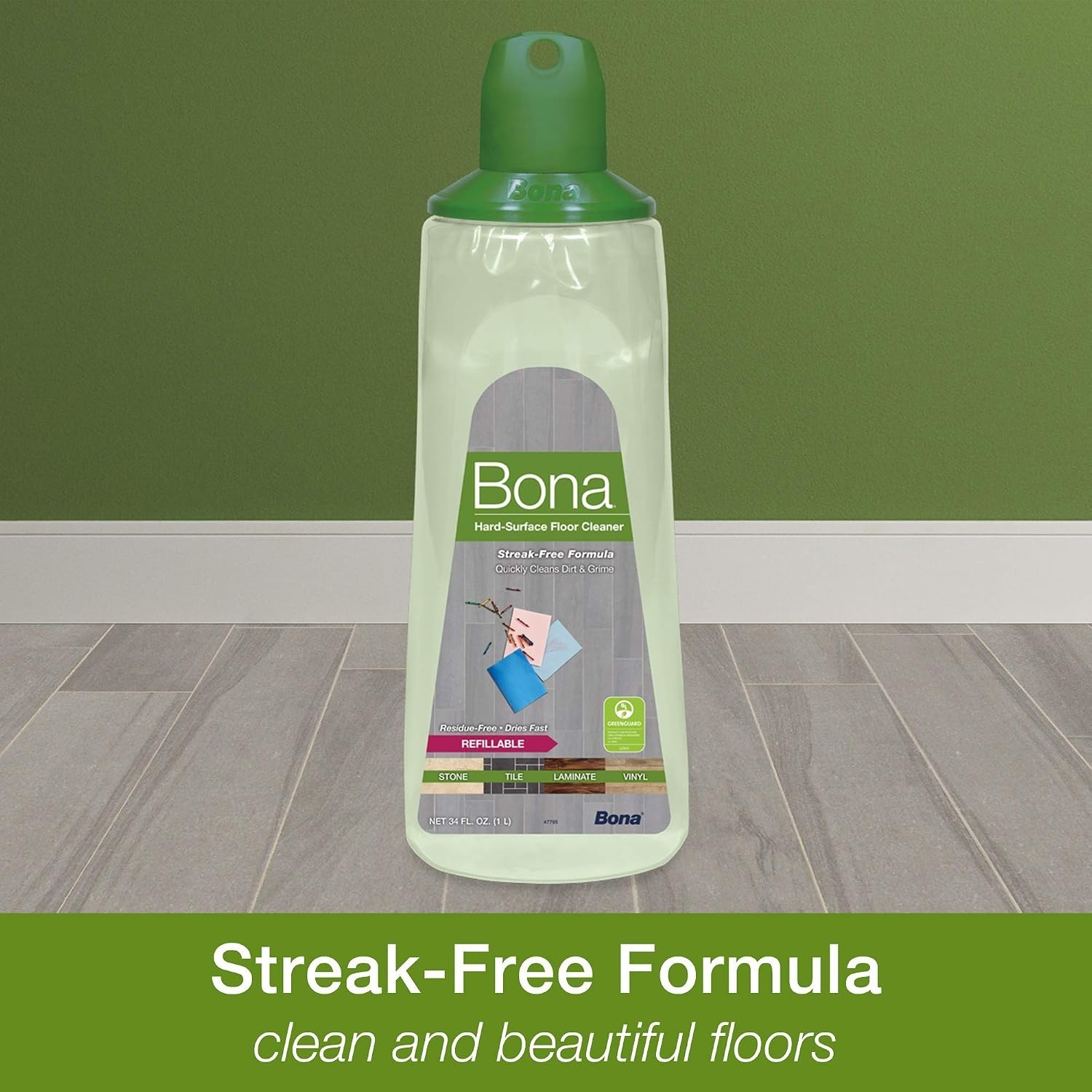 Multi-Surface Hard Floor Cleaner Spray Mop Cartridge-34 fl oz – Unscented-Ref…