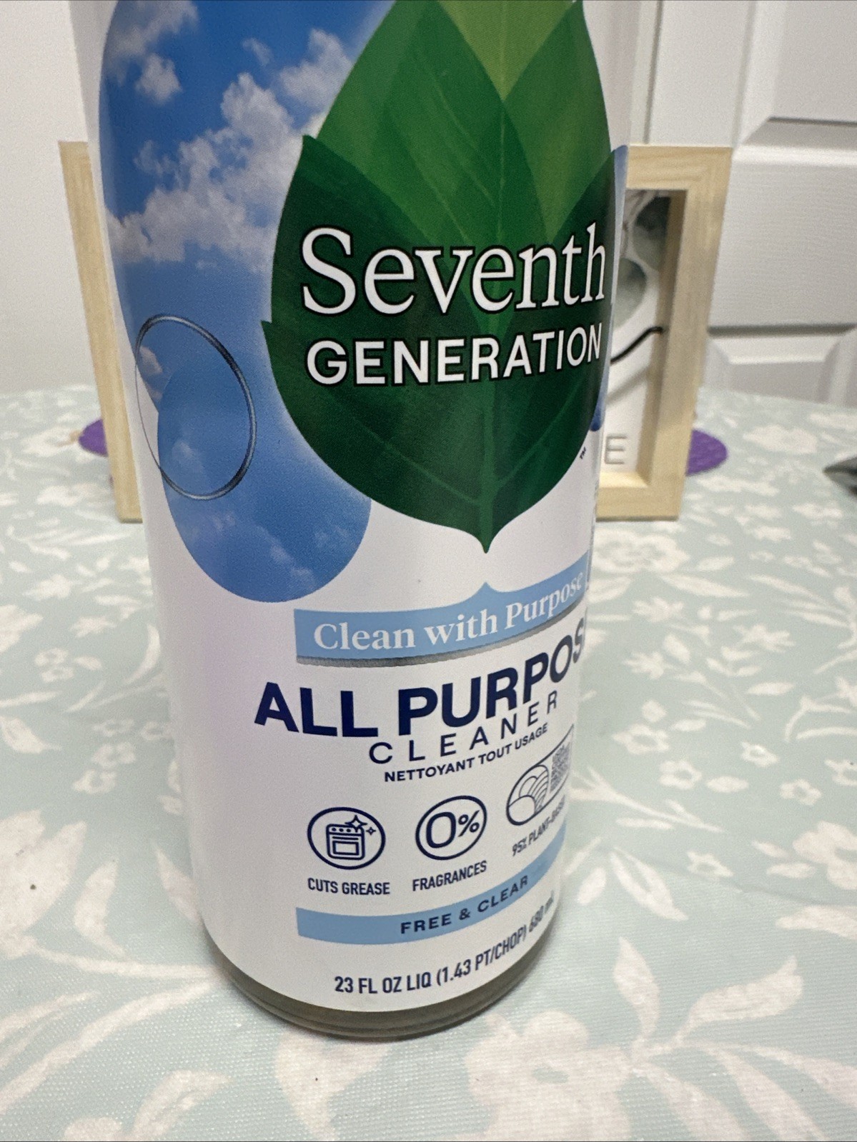 Seventh Generation – All-Purpose Cleaner – Free and Clear 23 fl. oz (Pack of 2)
