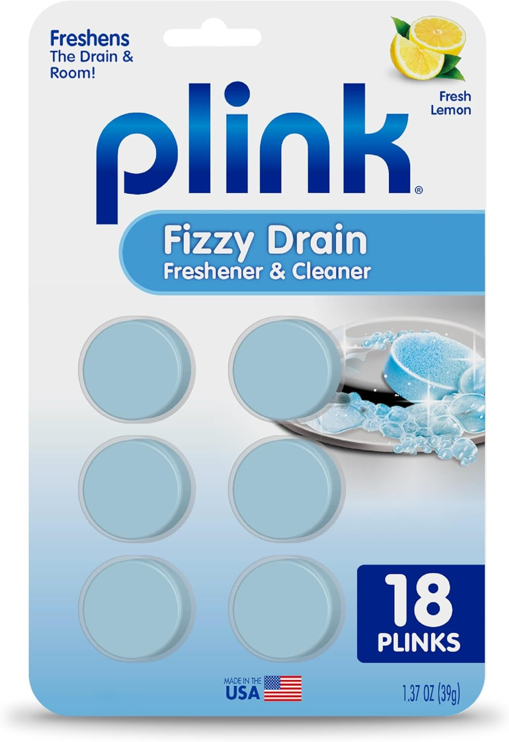 Fizzy Drain Cleaner And Freshener Prevents Drain Clogs And Buildup Removes