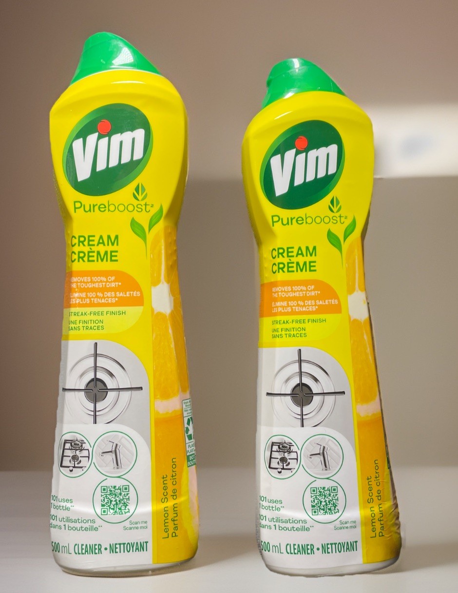 2 X Vim LEMON SCENT Multi-Purpose CREAM Cleaner 2 Large X 500ML Bottles IMPORTED