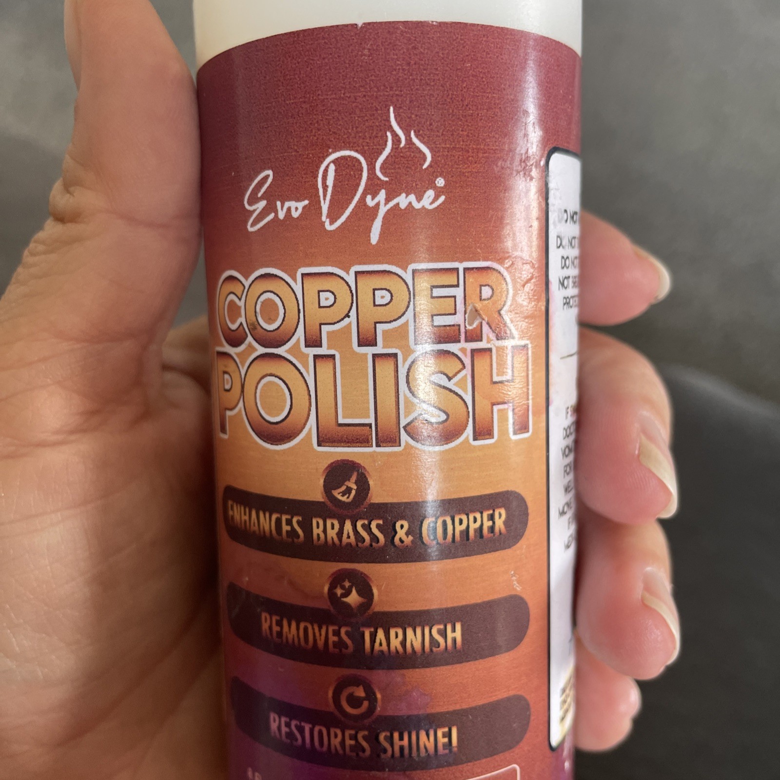 Evo Dyne Copper Polish Enhances Brass & Copper Polish 8 oz Made In USA