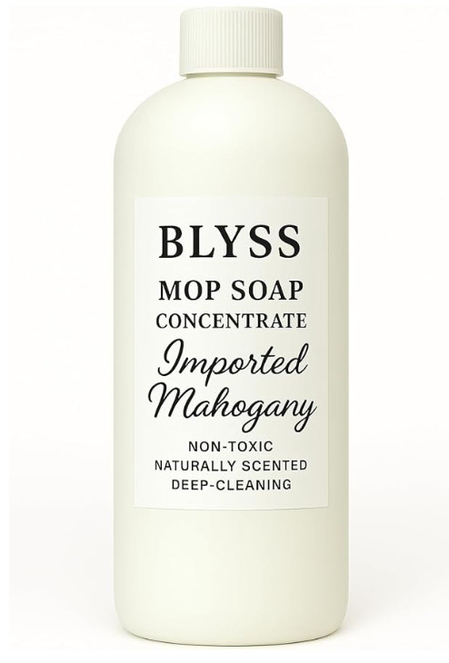 blyss MOP SOAP Fragrance IMPORTED MAHOGANY 16.9 Fl Oz. Floor Cleaner SEALED NEW