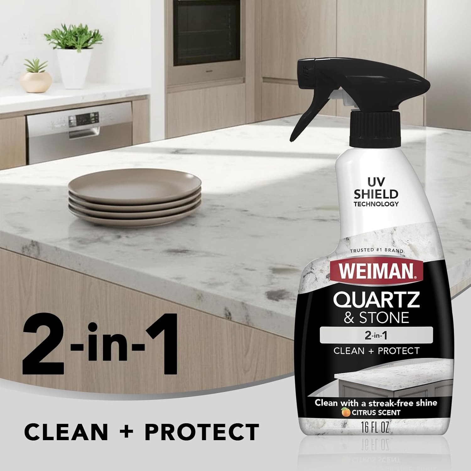 Quartz Countertop Cleaner & Polish 2 Pack