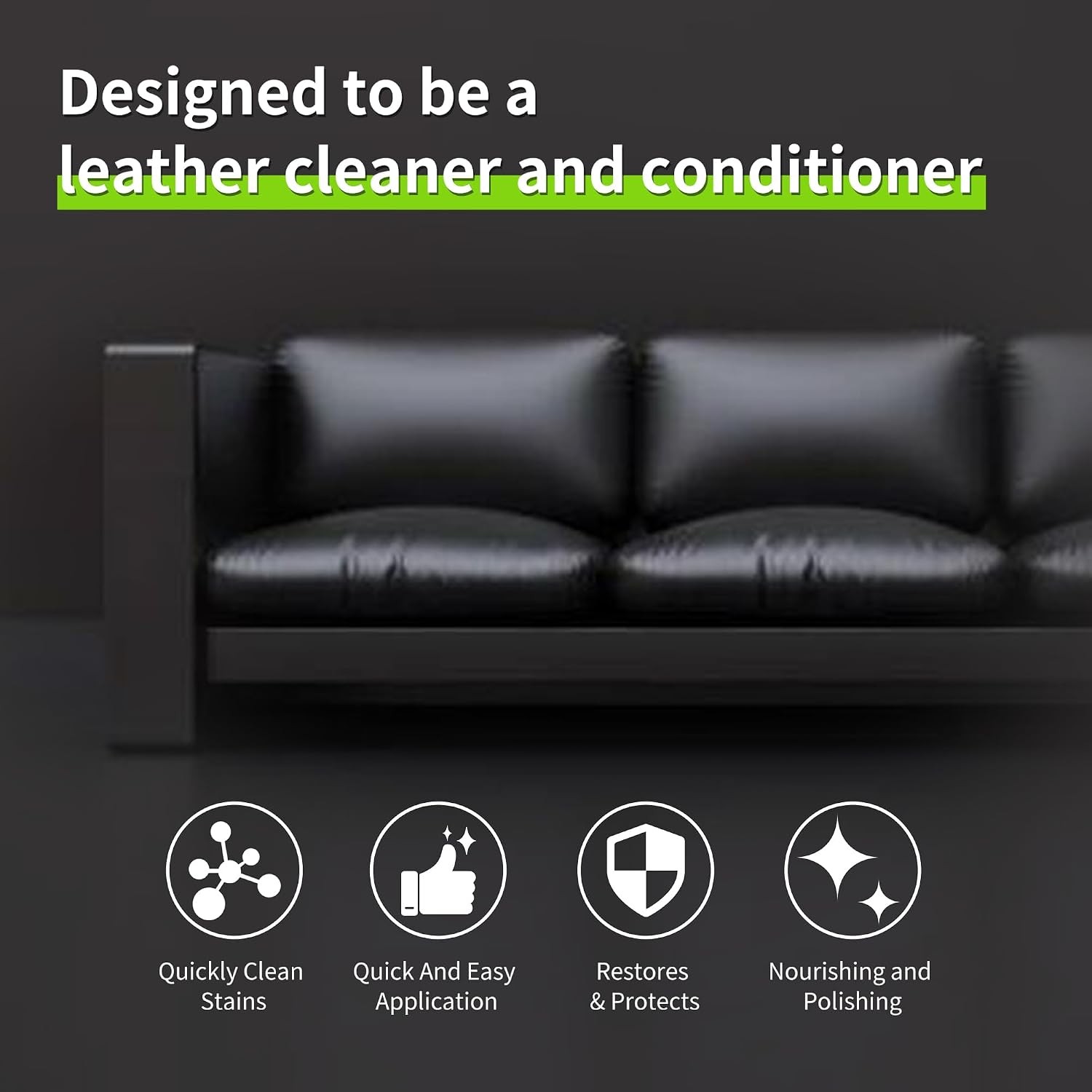 Leather Car Interior Cleaner Conditioner Kit with Clear Spray and Conditioner