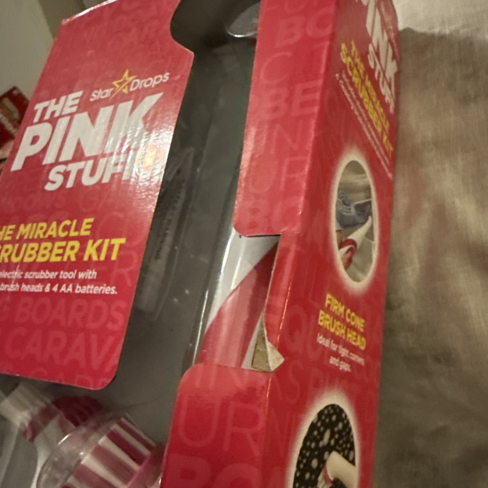 The Pink Stuff Miracle Scrubber Kit – 4 Cleaning Brush Heads