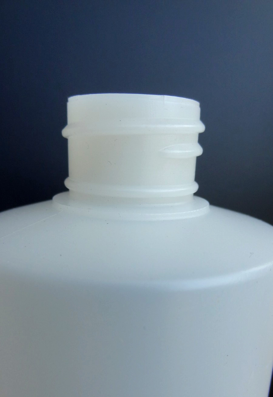 32 oz White HDPE Plastic Cylinder Round Bottle 28-410 Neck Finish ~ Pack of 10