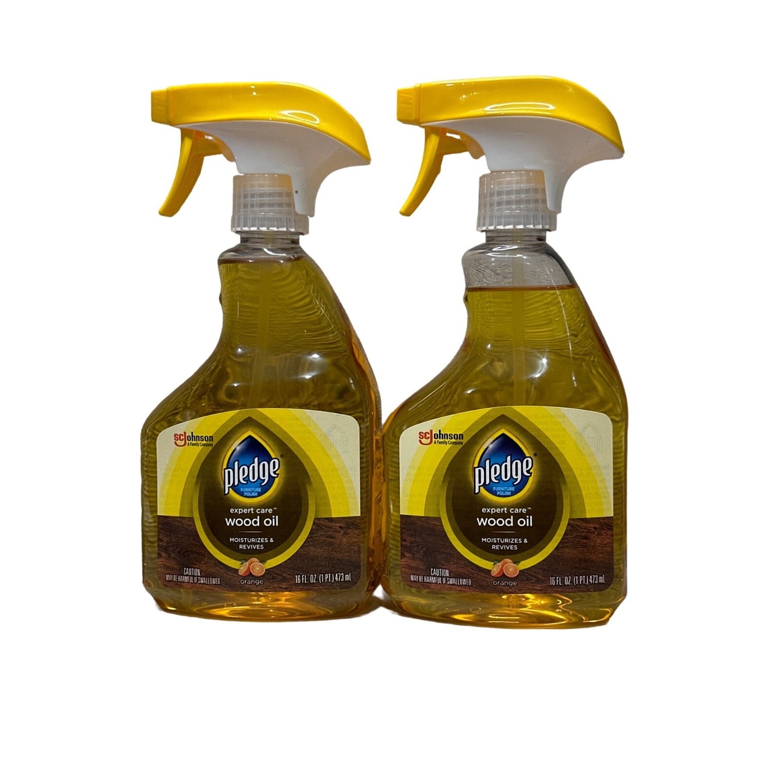 2X Orange Pledge Revive It Restoring Oil Spray 16 oz Trigger Bottles
