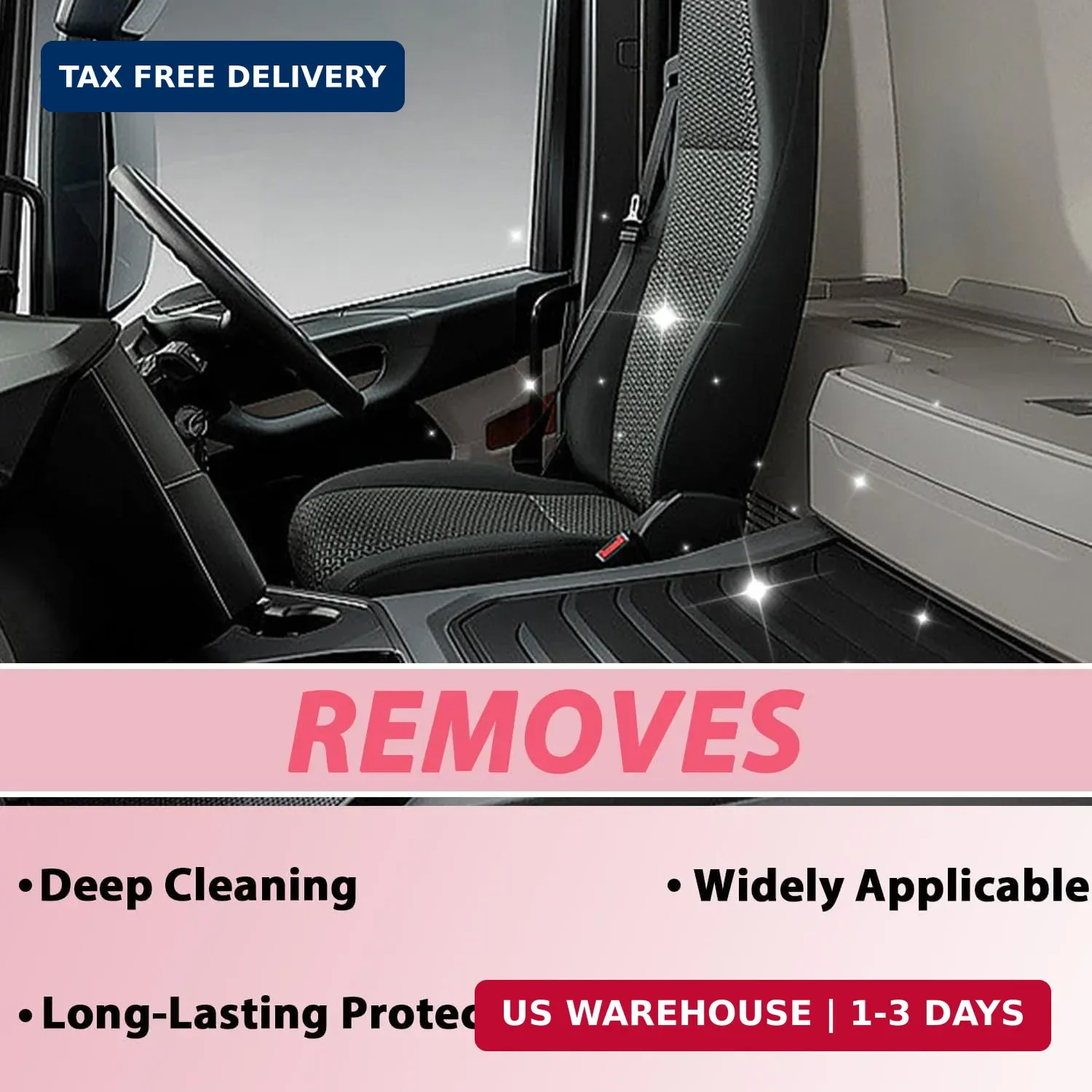Car Interior Cleaner Set 2Pcs Detailer Spray Deep Cleaner set