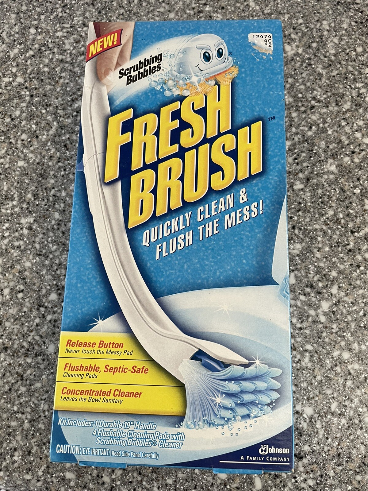 Scrubbing Bubbles Fresh Brush Toilet Cleaning System Flushable Pads Starter Kit