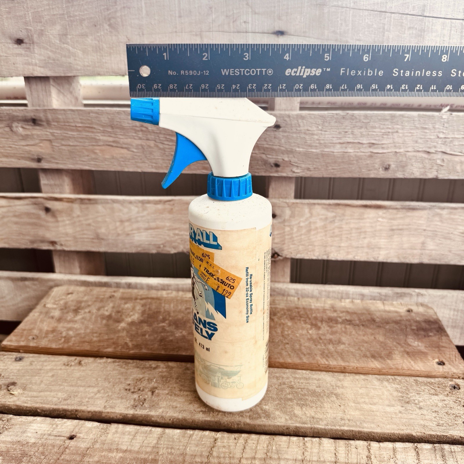 Vintage Armor All Cleaner 16oz Spray Bottle 3/4 Full
