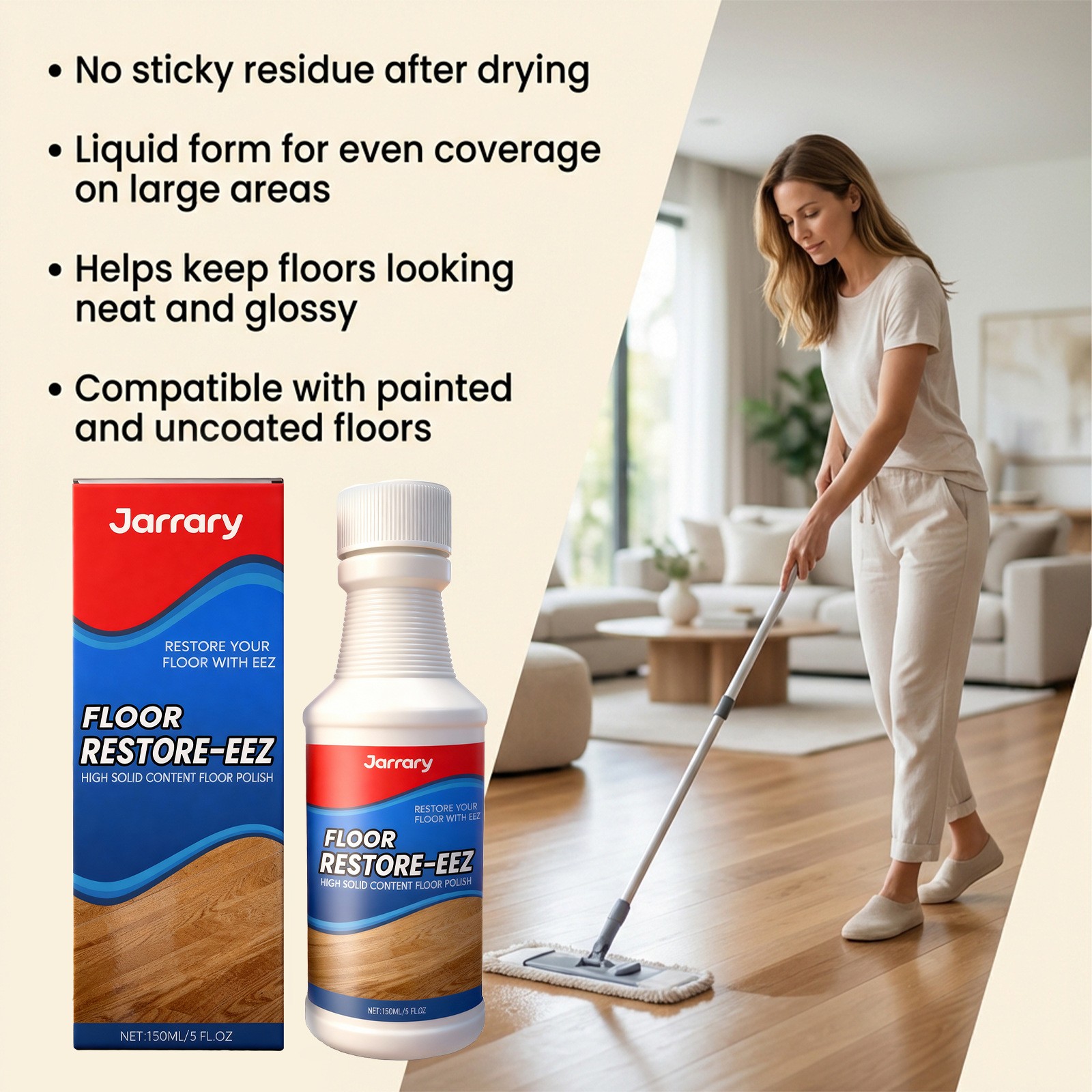Clean-Eez Ultimate Floor Restorer & Polish – Revitalize And Shine Wood 150ml