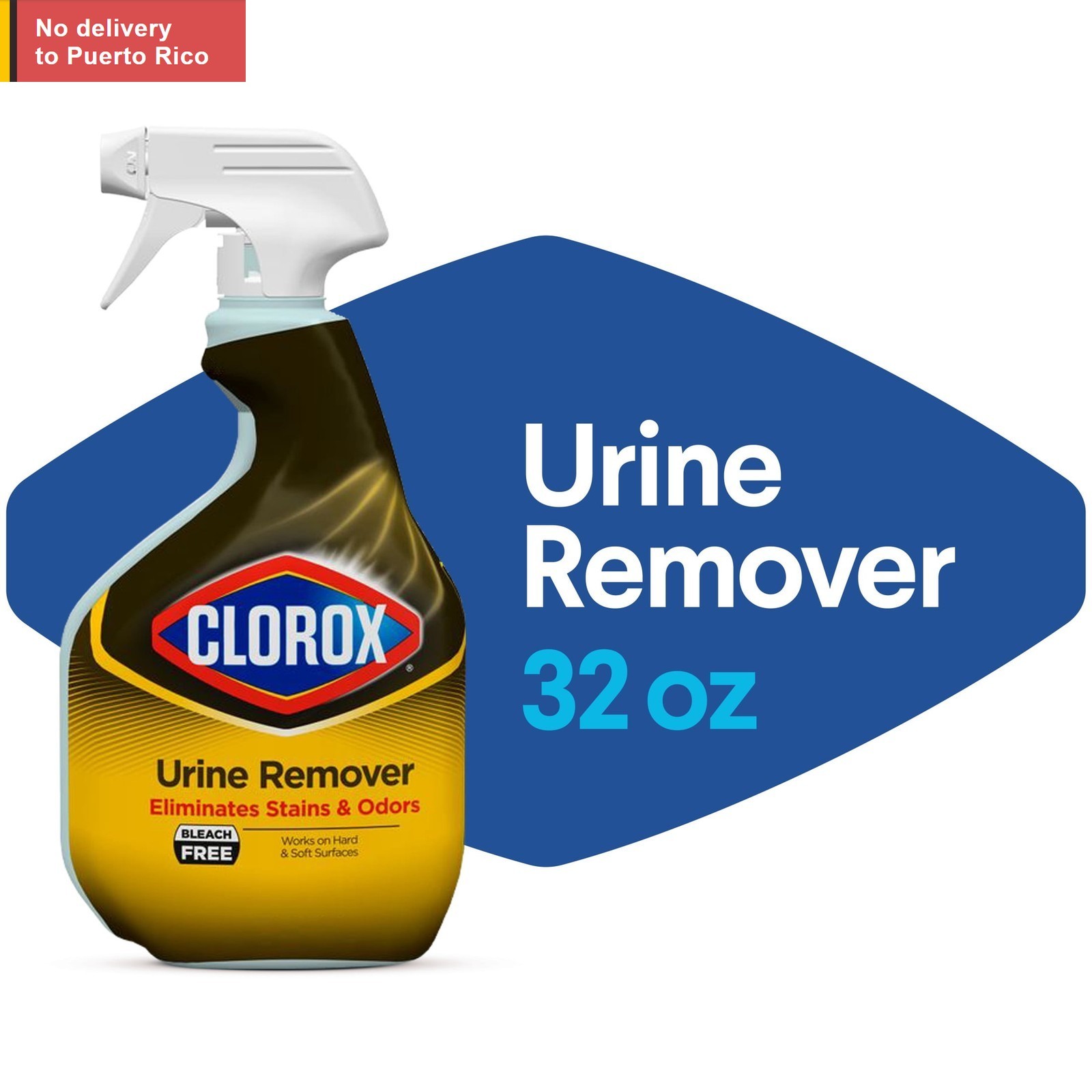 Urine Remover for Stains and Odors, Spray Bottle, 32 oz