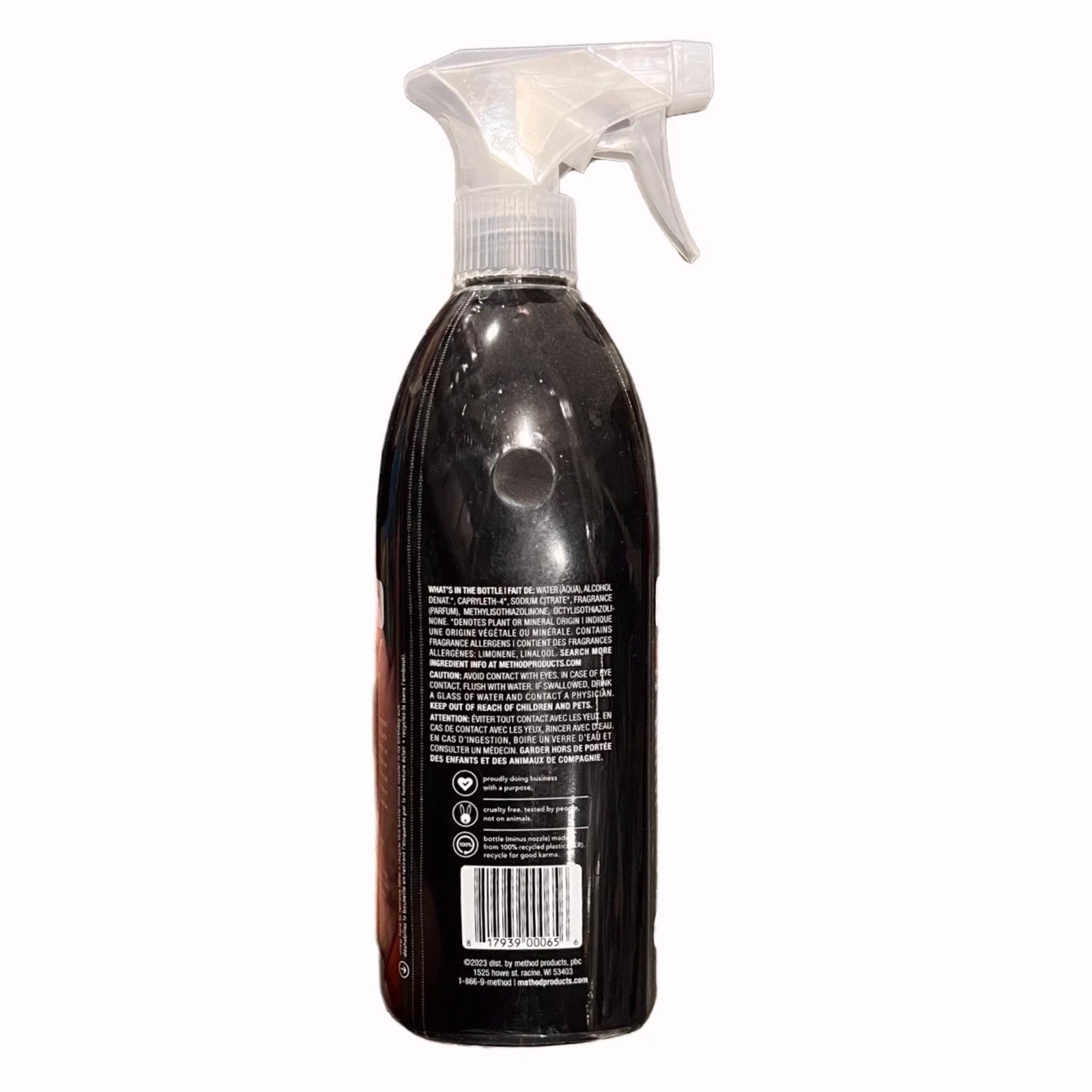 Method Daily Granite Cleaner Apple Orchard Scent 28oz Spray Bottle.