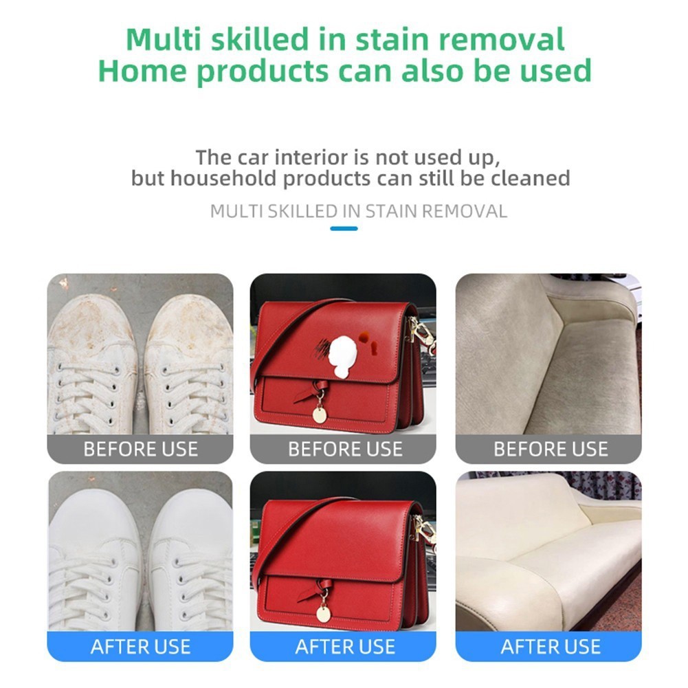 3SET 4-in-1 Multi-Enzyme Foam Cleaner, All-Purpose Spray 5oz with Sponge & Towel