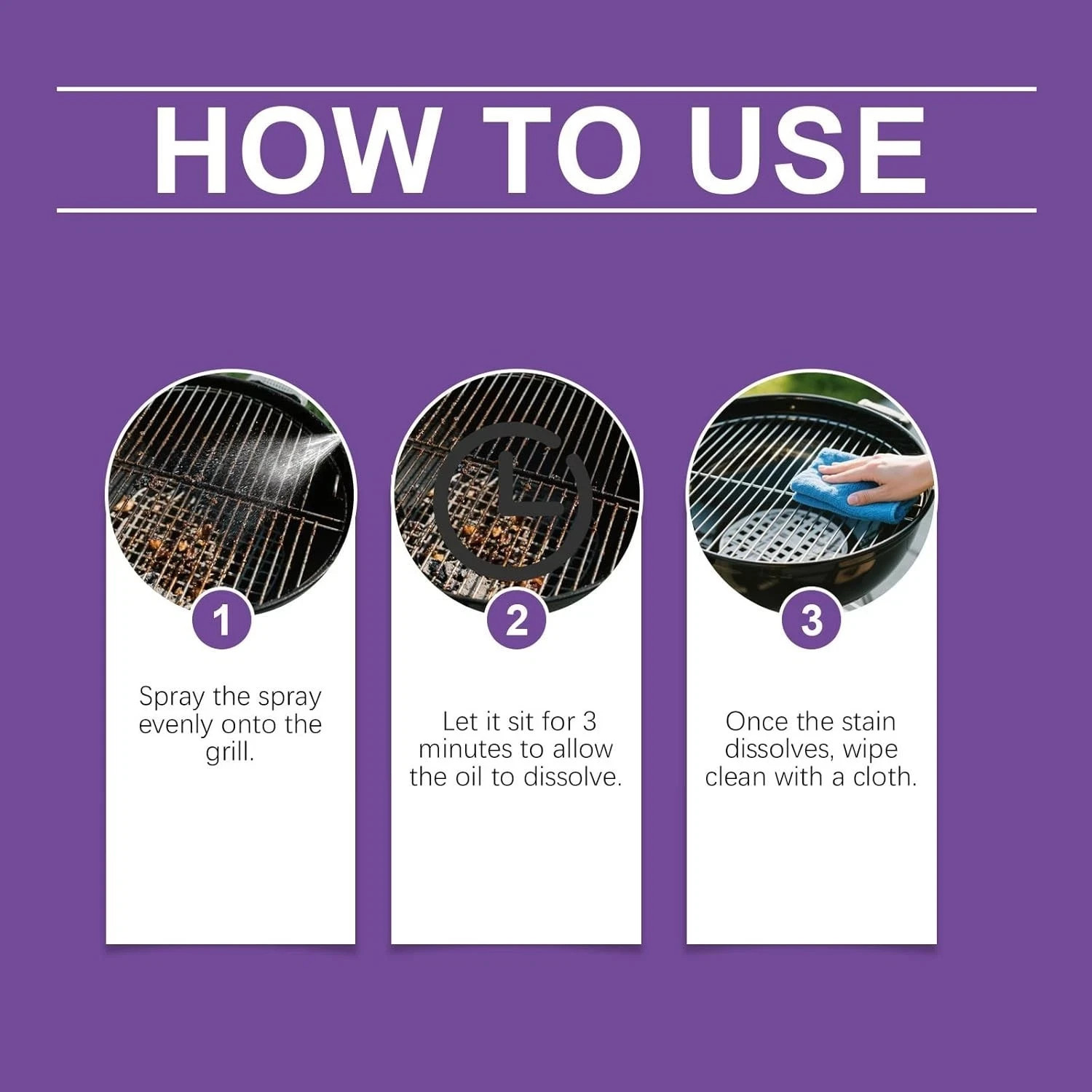 Heavy Duty Grill Degreaser Spray, Fast-Acting BBQ Cleaner for Outdoor GrillsView