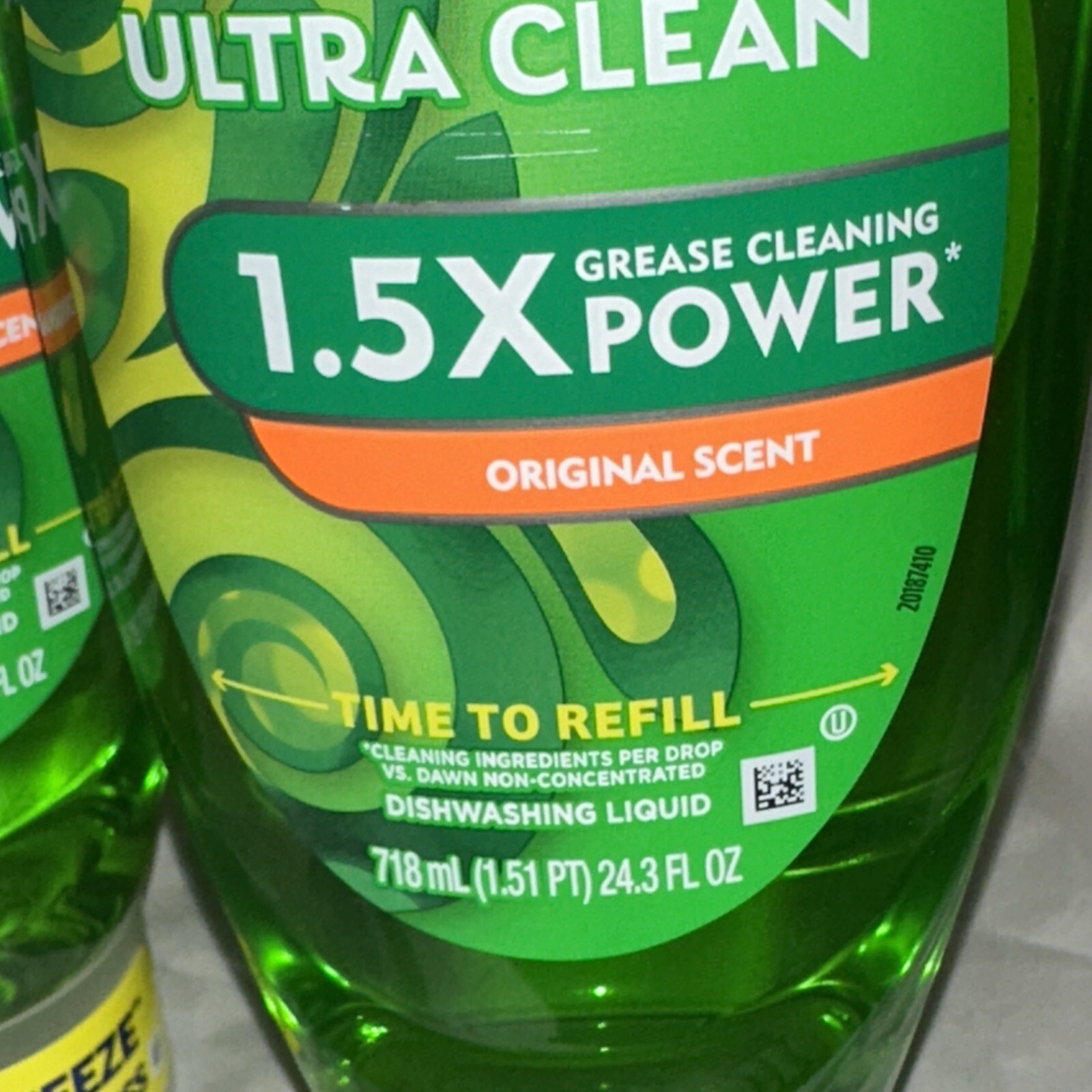 GAIN 💚 ORIGINAL SCENT Ultra Clean Dishwashing Liquid EZ-Squeeze 24.3fl.oz-2