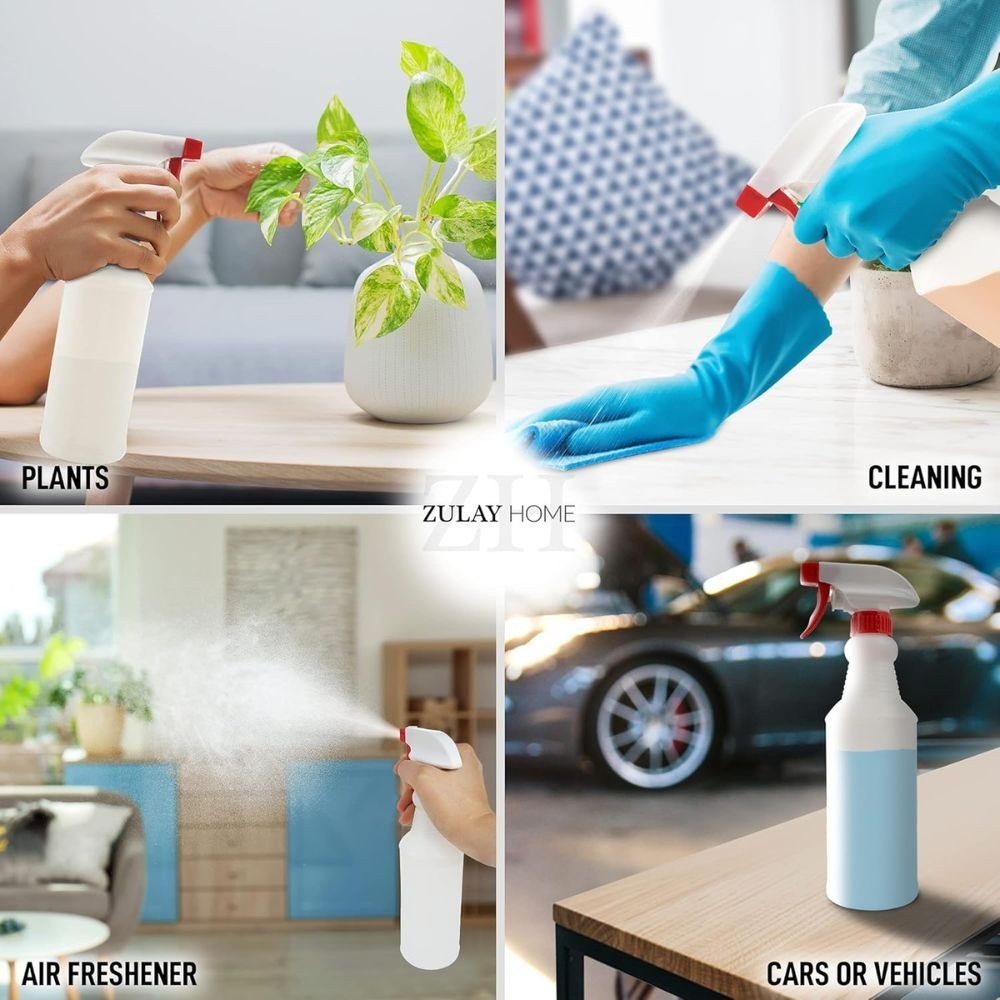 Zulay Home Heavy Duty Spray Bottle – Leakproof, Adjustable Nozzle