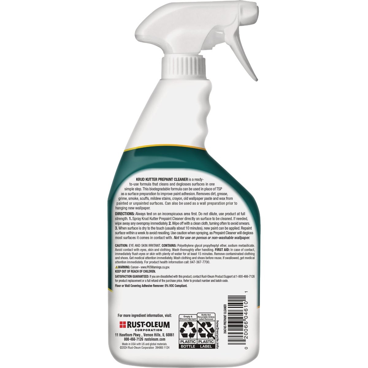 Krud Kutter 24 Oz. No-Rinse Pre-Paint Cleaner 394745 Krud Kutter 394745