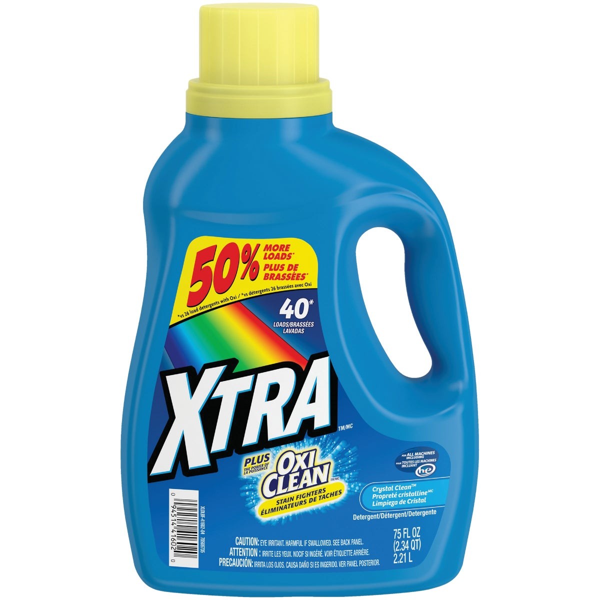 XTRA 56 Oz. Plus Oxi Liquid Laundry Detergent 93 Pack of 6 Xtra 93 094514000939