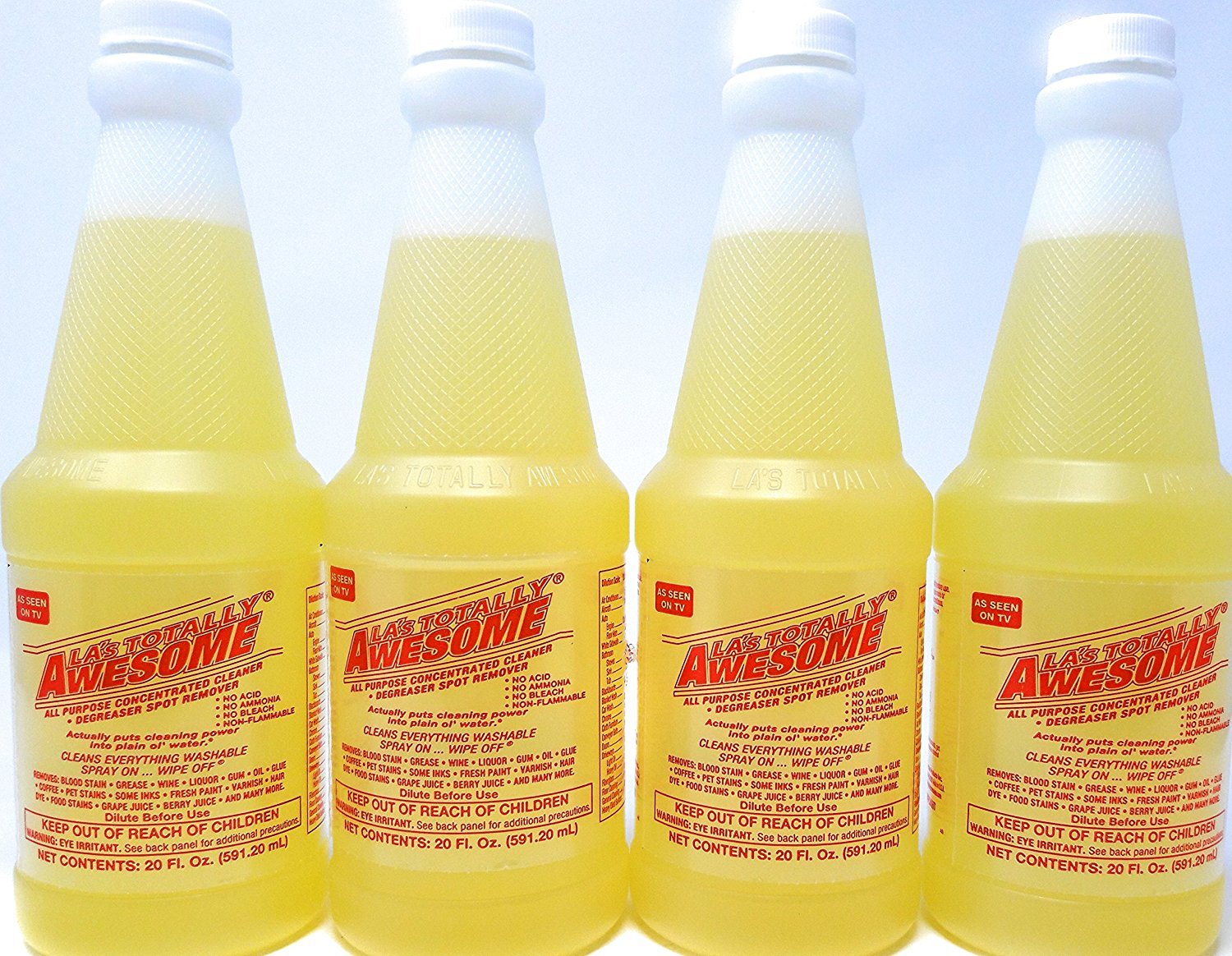 4 LA’S TOTALLY AWESOME ALL PURPOSE CONCENTRATED CLEANER Amonia bleach free