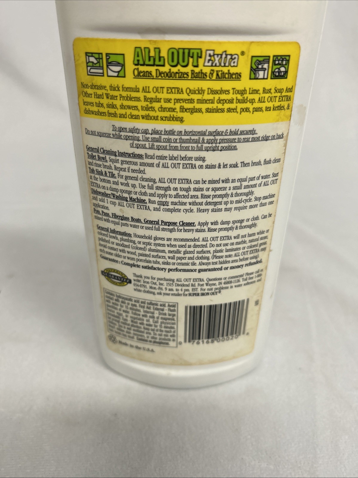 All Out Bathroom And Kitchen Cleaner Discontinued Rare Prop Vintage Prop
