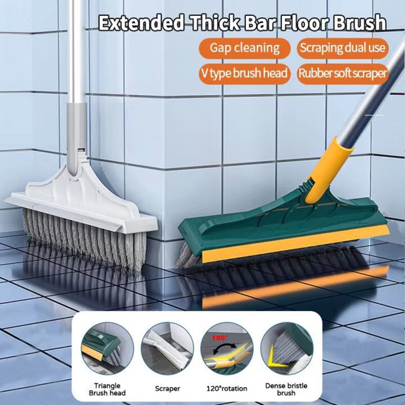 3 in 1 Cleaning Brush Cleaner Brush for Cleaning Bathroom Brush with Long Handle
