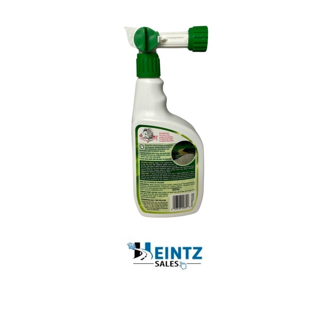 Simple Green Outdoor Odor Eliminator Hose End Sprayer for Pets, 32-Ounce