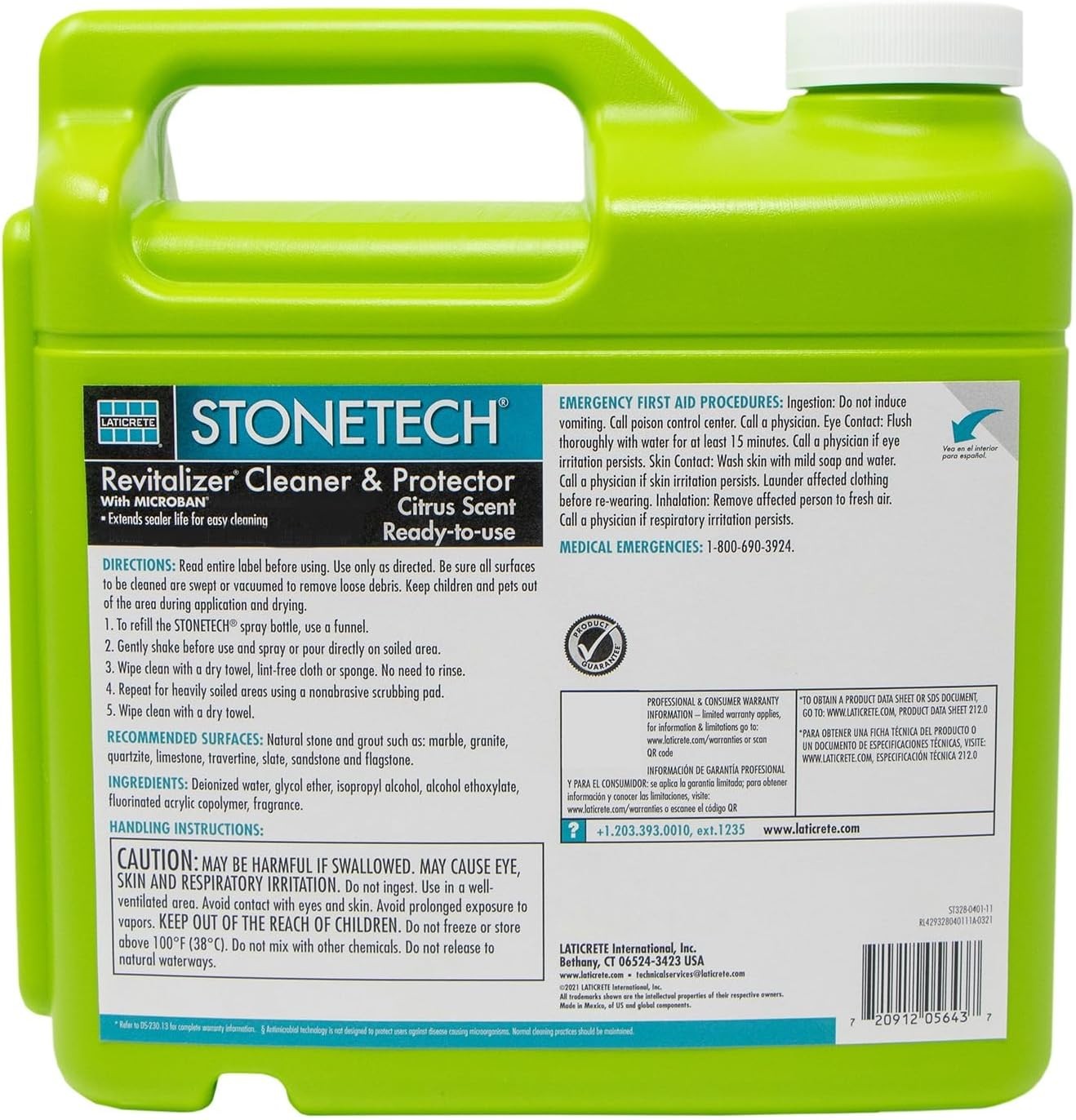 StoneTech Revitalizer Cleaner & Protector, 1 Gallon (3.785L) Bottle, Citrus Scen