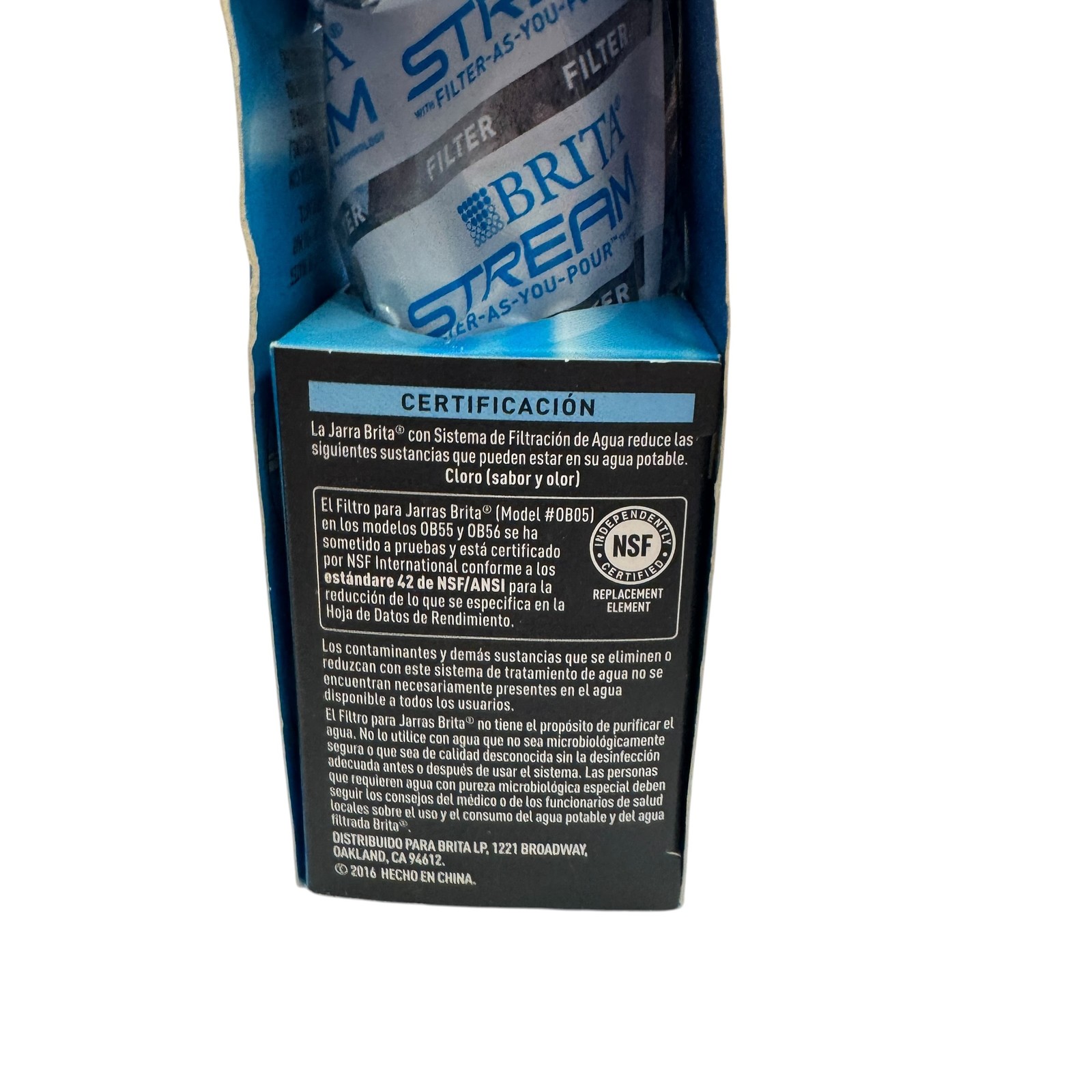 NEW Brita Stream Filter-As-You-Pour Pitcher Replacement Water Filter 1 Pack NSF
