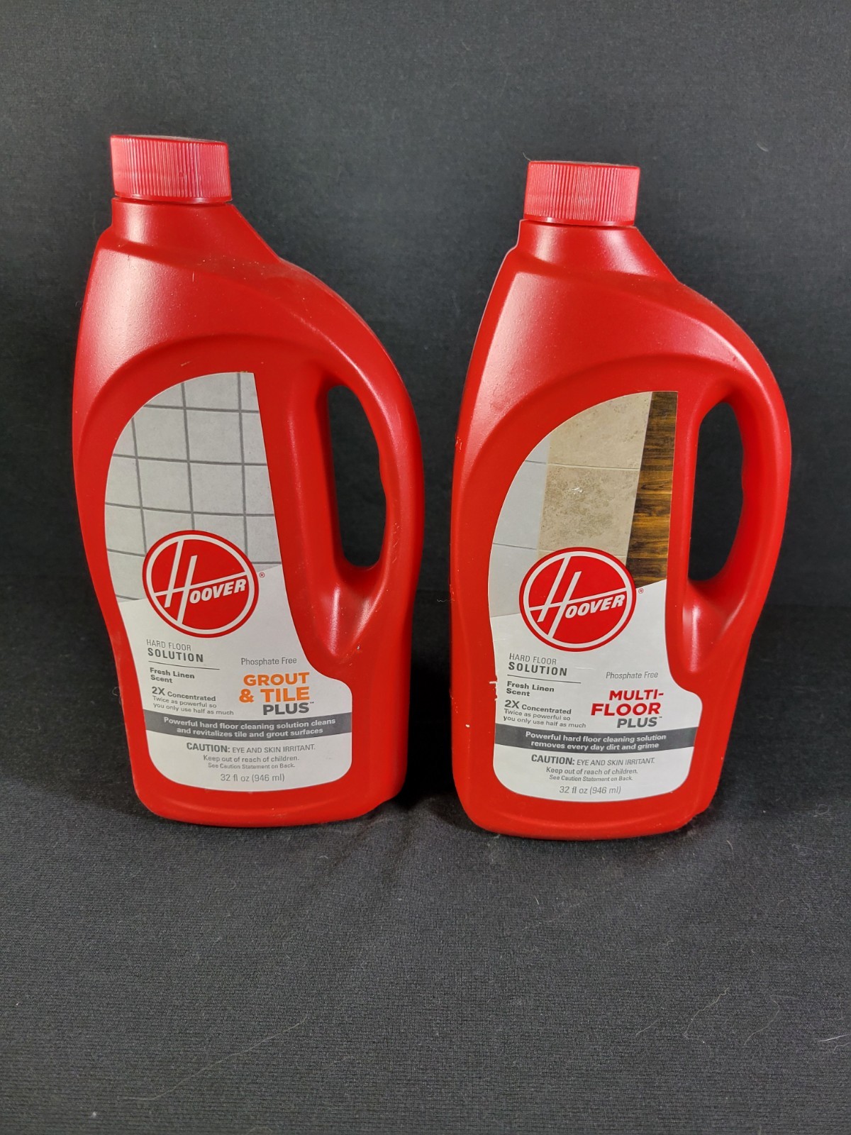 Partial Hoover Grout & Tile & Multi Floor Solution Fresh Linen Scent 32 OZ