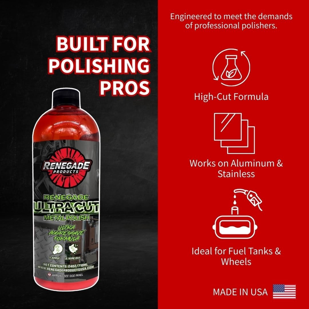 Ultra Cut Metal Polish 24 Oz – Aggressive Formula for Aluminum & Stainless Steel