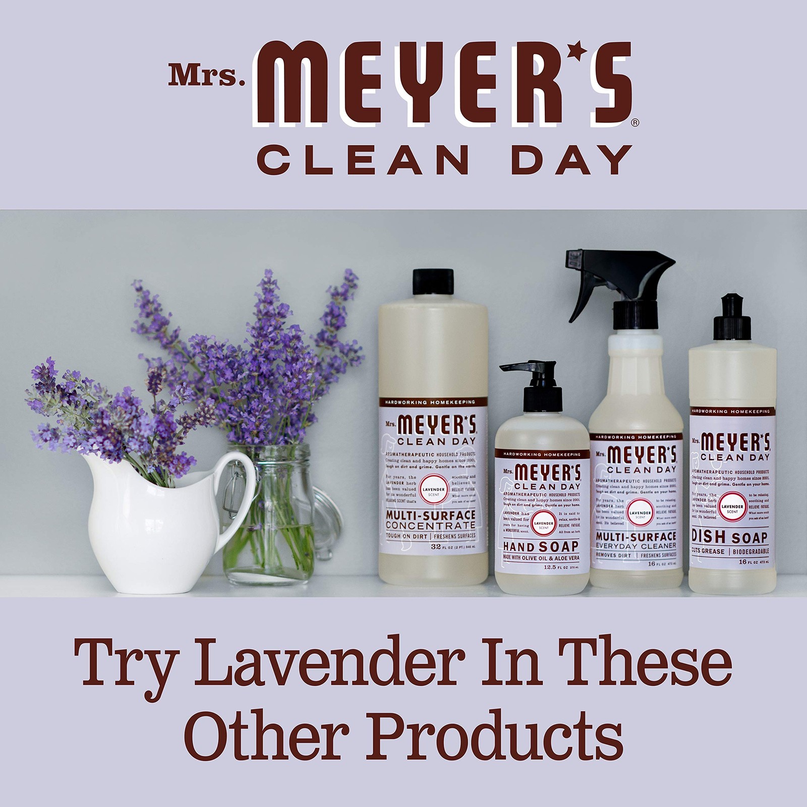 Lavender Multi-Surface Cleaner, Cruelty-Free, 16 oz, 3 Pack