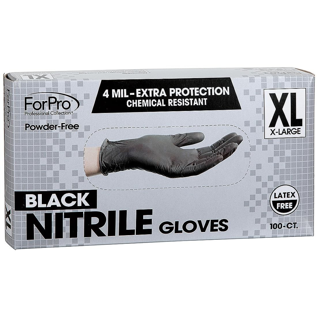 ForPro Professional Collection Disposable X-Large (Pack of 100), Black