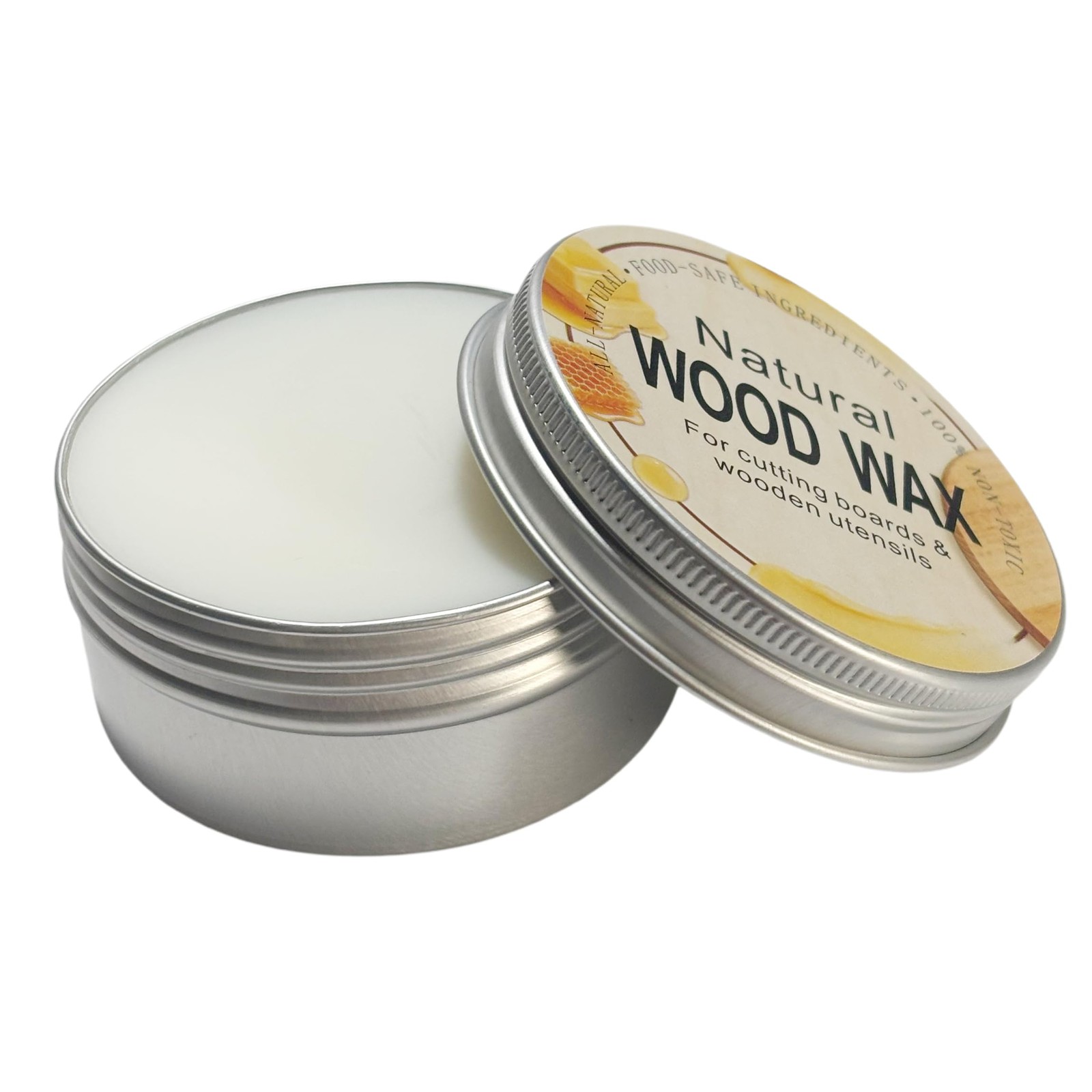 2.82 oz Natural Wood Wax for Cutting Boards, Butcher Blocks, Wooden Spoons an…